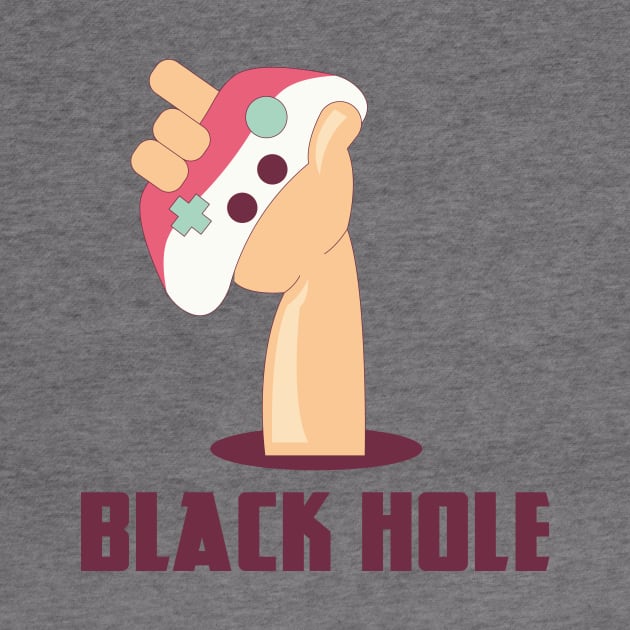 Hardcore Gamer Black Hole - Your Addiction Shirt by madebyTHOR